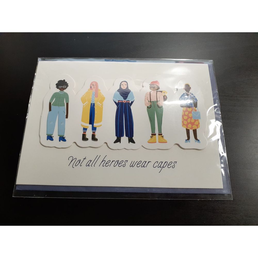 Lot of 6 Card  Envelope Not All Heroes Wear Capes - Picture 2 of 4